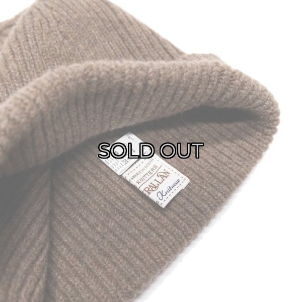 画像7: INVERALLAN(インバーアラン)Rib Knit Cap(リブ編みニットキャップ)"Lambswool" / Tobacco(タバコ)・Bordeaux(ボルドー) (7)