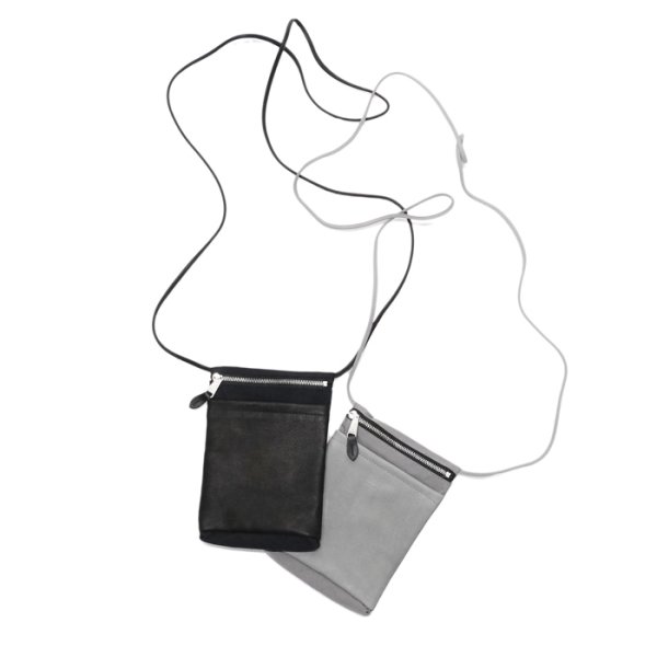 画像1: STANDARD SUPPLY（スタンダードサプライ）SLING PURSE M（スリングパースM）"CRISP" / Grey（グレー）・Black（ブラック） (1)