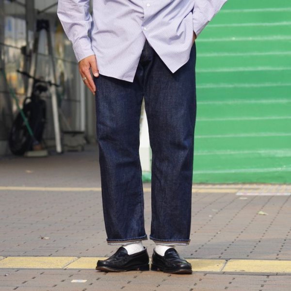 画像1: ※Exclusive※Post O'Alls（ポストオーバーオールズ）Five Pocket Pants（ファイブポケットパンツ）13oz Organic Selvedge Denim/Indigo（インディゴ）【裾上げ無料】 (1)