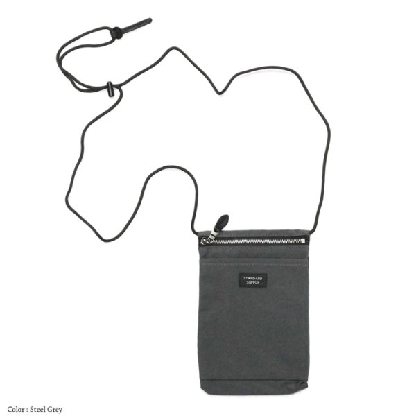 画像2: STANDARD SUPPLY(スタンダードサプライ)SLING PURSE M(スリングパースM)60/40 "SIMPLI CITY" / Steel Grey(スティールグレー)・Dark Navy(ダークネイビー) (2)