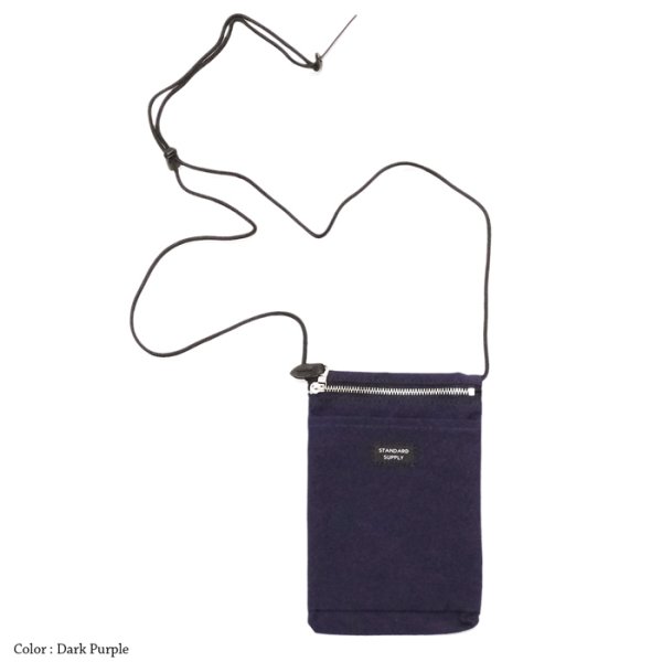 画像4: STANDARD SUPPLY(スタンダードサプライ)SLING PURSE M(スリングパースM)60/40 "SIMPLI CITY" / Black(ブラック)・Dark Purple(ダークパープル) (4)