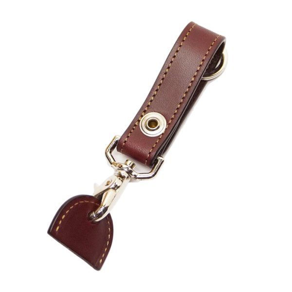 画像2: WILD SWANS(ワイルドスワンズ)BRANCH(ブランチ)キーホルダー"イングリッシュブライドル"/Burgundy(バーガンディ) (2)