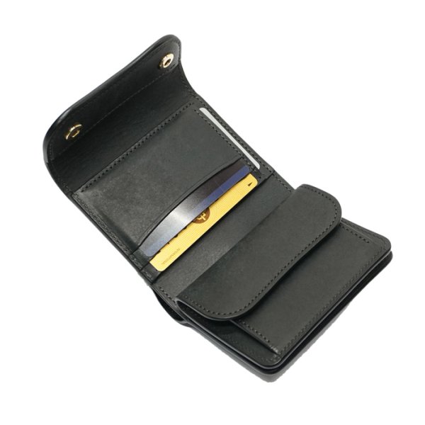 画像5: WILD SWANS(ワイルドスワンズ)ENO(イーノ)ミニ3つ折りウォレット"プエブロ"/Black(ブラック) (5)