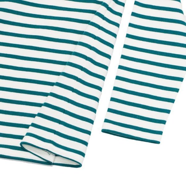 画像5: SAINT JAMES(セントジェームス)OUESSANT(ウエッソン)/NEIGE×EMERAUDE(ホワイト×エメラルドグリーン) (5)