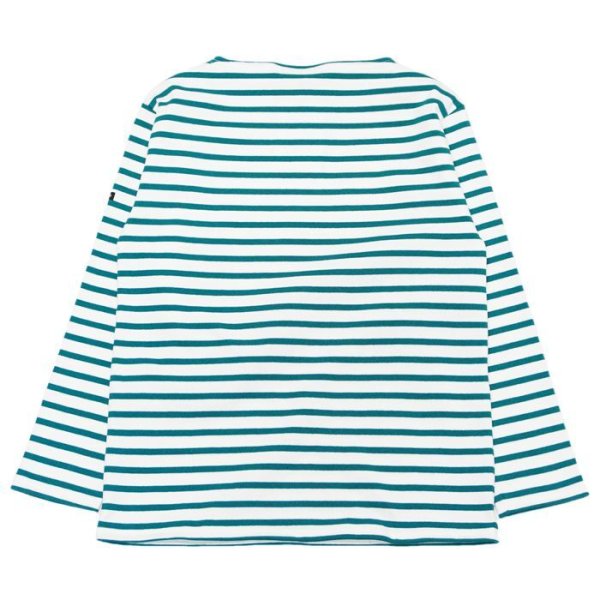 画像2: SAINT JAMES(セントジェームス)OUESSANT(ウエッソン)/NEIGE×EMERAUDE(ホワイト×エメラルドグリーン) (2)