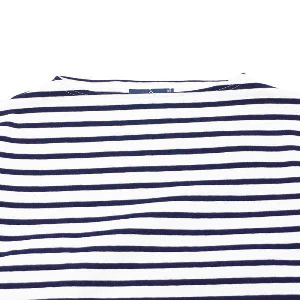 画像3: SAINT JAMES(セントジェームス)OUESSANT LOOSE(ウエッソン・ルーズ)"BORDER"/ NEIGE×MARINE(ホワイト×マリン) (3)