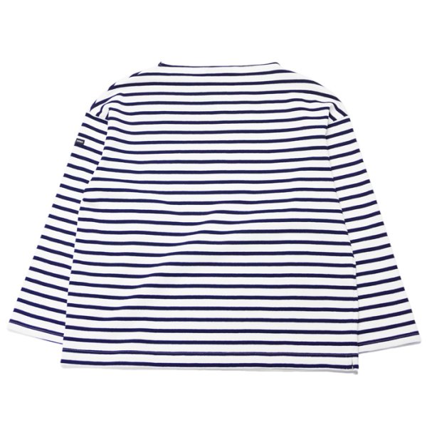 画像2: SAINT JAMES(セントジェームス)OUESSANT LOOSE(ウエッソン・ルーズ)"BORDER"/ NEIGE×MARINE(ホワイト×マリン) (2)