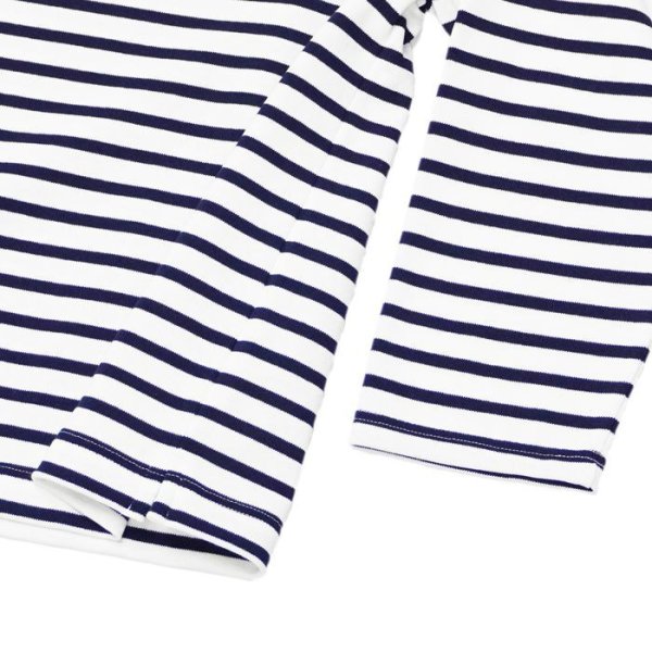 画像5: SAINT JAMES(セントジェームス)OUESSANT LOOSE(ウエッソン・ルーズ)"BORDER"/ NEIGE×MARINE(ホワイト×マリン) (5)