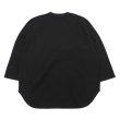 画像2: blurhms ROOTSTOCK（ブラームスルーツストック）Rough&Smooth Thermal Baseball Tee（ラフ&スムースサーマルベースボールTシャツ）/ Black（ブラック） (2)