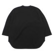 画像2: blurhms ROOTSTOCK（ブラームスルーツストック）Rough&Smooth Thermal Baseball Tee（ラフ&スムースサーマルベースボールTシャツ）/Black（ブラック） (2)