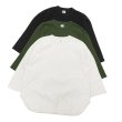 画像7: blurhms ROOTSTOCK（ブラームスルーツストック）Rough&Smooth Thermal Baseball Tee（ラフ&スムースサーマルベースボールTシャツ）/ Black（ブラック） (7)