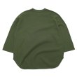 画像2: blurhms ROOTSTOCK（ブラームスルーツストック）Rough&Smooth Thermal Baseball Tee（ラフ&スムースサーマルベースボールTシャツ）/ Olive（オリーブ） (2)
