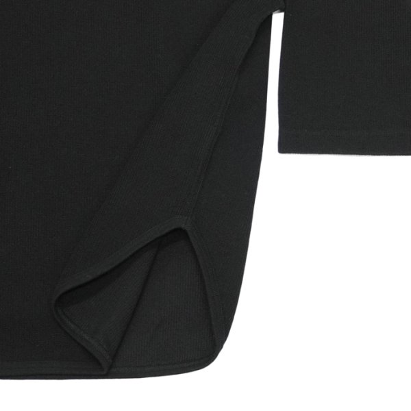 画像5: blurhms ROOTSTOCK(ブラームスルーツストック)Rough&Smooth Thermal Baseball Tee(ラフ&スムースサーマルベースボールTシャツ)/ Black(ブラック) (5)