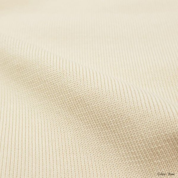 画像9: Yonetomi NEW BASIC(ヨネトミニューベーシック)RIGID SEA ISLAND COTTON PULLOVER(リジッドシーアイランドコットンプルオーバー)/Raw(キナリ)・Navy(ネイビー) (9)