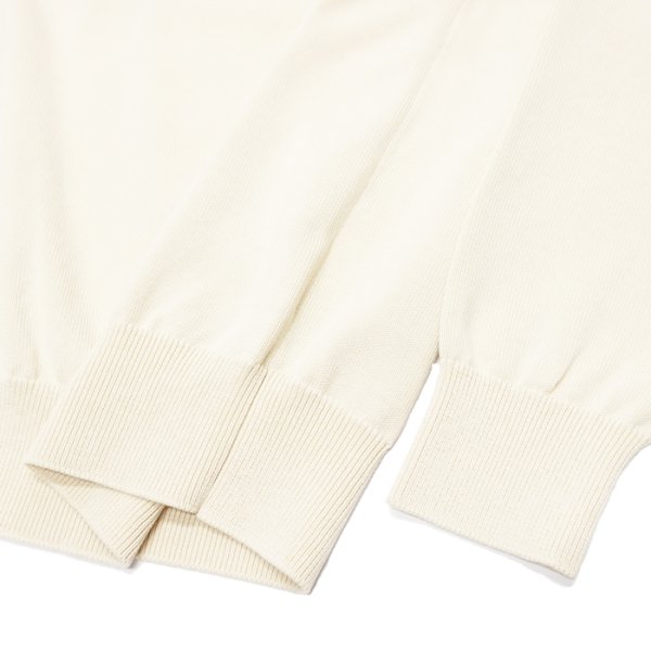 画像8: Yonetomi NEW BASIC(ヨネトミニューベーシック)RIGID SEA ISLAND COTTON PULLOVER(リジッドシーアイランドコットンプルオーバー)/Raw(キナリ)・Navy(ネイビー) (8)