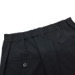 画像7: A VONTADE（アボンタージ）1 Tuck Easy Trousers（1タックイージートラウザーズ）Gas Boiled Twill/Black（ブラック）【裾上げ無料】 (7)