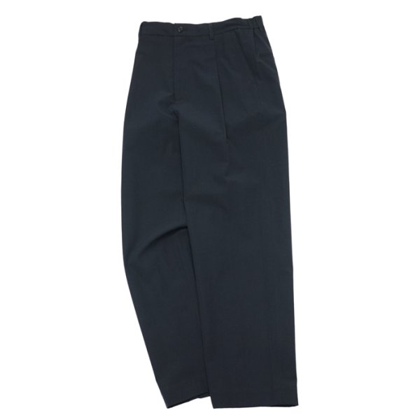 画像1: *A VONTADE（アボンタージ）1 Tuck Easy Trousers（1タックイージートラウザーズ）"Gas Boiled Twill" / Black（ブラック）【裾上げ無料】 (1)
