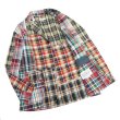 画像10: ENGINEERED GARMENTS（エンジニアードガーメンツ）Loiter Jacket（ロイタージャケット）"Square Patchwork Madras" / Navy（ネイビー） (10)