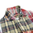 画像4: ENGINEERED GARMENTS（エンジニアードガーメンツ）Loiter Jacket（ロイタージャケット）"Square Patchwork Madras" / Navy（ネイビー） (4)