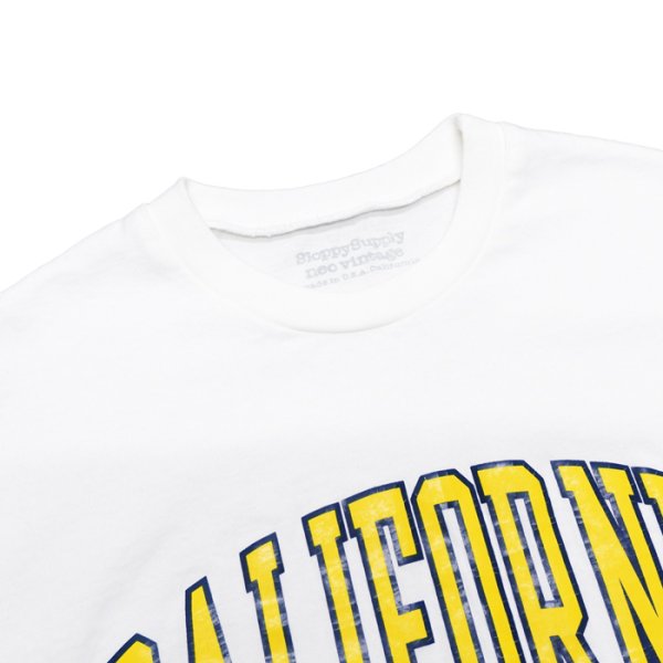 画像6: ＜40%OFF＞Sloppy Supply（スラッピーサプライ）Long Sleeve Print Tee（ロングスリーブプリントTシャツ）"CALIFORNIA" / White（ホワイト）・Fade Navy（フェードネイビー）※Lサイズ (6)