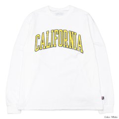 Sloppy Supply（スラッピーサプライ）Long Sleeve Print Tee（ロングスリーブプリントTシャツ）"CALIFORNIA" / White（ホワイト）※Lサイズのみ