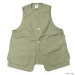 画像4: Post O'Alls（ポストオーバーオールズ）DEE Vest（ディー・ベスト）Hemp Cotton Poplin/Natural（ナチュラル）・Sage（セージ） (4)