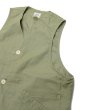 画像7: Post O'Alls（ポストオーバーオールズ）DEE Vest（ディー・ベスト）Hemp Cotton Poplin/Natural（ナチュラル）・Sage（セージ） (7)