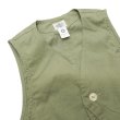 画像6: Post O'Alls（ポストオーバーオールズ）DEE Vest（ディー・ベスト）Hemp Cotton Poplin/Natural（ナチュラル）・Sage（セージ） (6)