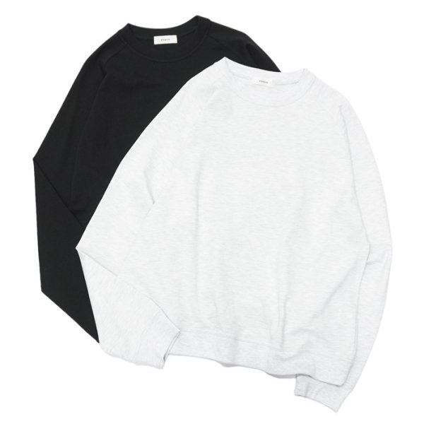画像1: alvana（アルヴァナ）FADE RAGLAN SWEAT TEE SHIRTS（フェードラグランスウェットTシャツ）/ Top Gray（トップグレー）・Black（ブラック） (1)
