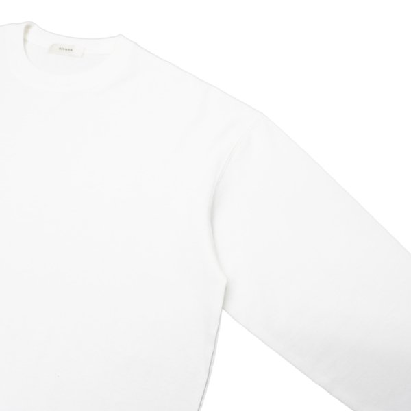 画像4: alvana（アルヴァナ）空紡 L/S TEE SHIRTS（空紡ロングスリーブTシャツ）/ White（ホワイト） (4)