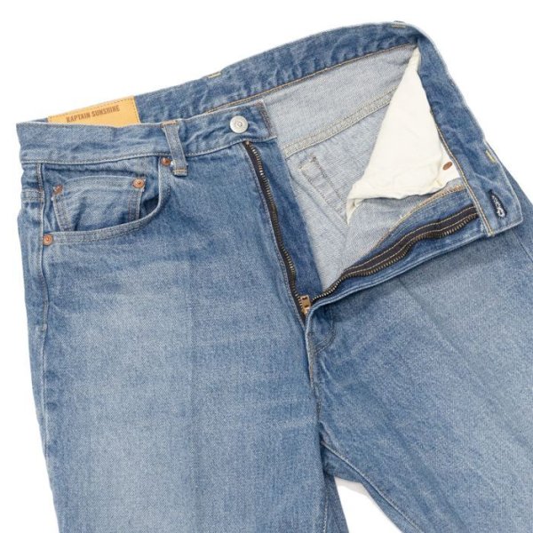 画像5: 【PointUp10%11/10迄】KAPTAIN SUNSHINE(キャプテンサンシャイン)Skate Shoecut Denim Pants(スケートシューカットデニムパンツ)/ Indigo Vintage Wash(インディゴヴィンテージウォッシュ) (5)
