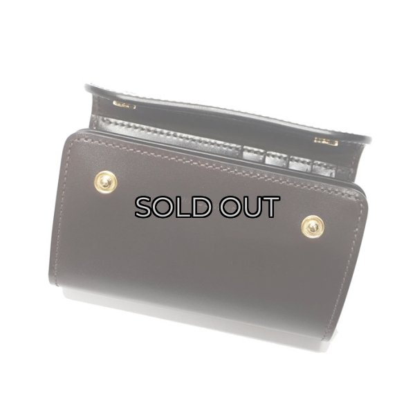 画像4: WILD SWANS（ワイルドスワンズ）BYRNE（バーン）3つ折りウォレット"サドルプルアップ"/Choco（チョコ） (4)