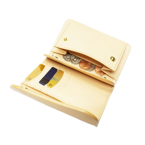 画像7: WILD SWANS(ワイルドスワンズ)BYRNE(バーン)3つ折りウォレット"サドルプルアップ"/Natural(ナチュラル) (7)