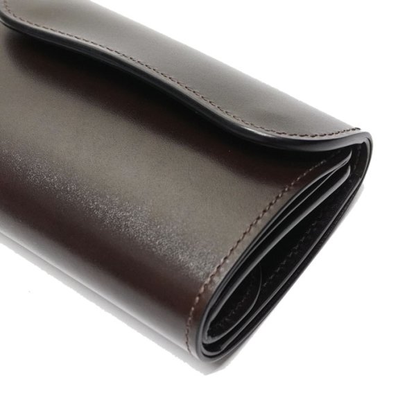 画像3: WILD SWANS(ワイルドスワンズ)BYRNE(バーン)3つ折りウォレット"サドルプルアップ"/Choco(チョコ) (3)
