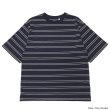 画像2: KAPTAIN SUNSHINE（キャプテンサンシャイン）Hard Twisted Border Jersey SS Tee（ハードツイステッドボーダージャージーショートスリーブTee）HARD TWISTED COTTON BORDER JERSEY/Navy Border（ネイビーボーダー）・Ink Black Border（インクブラックボーダー） (2)