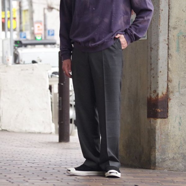 画像11: J.PRESS（J.プレス）PIPED STEM TROUSERS（パイプドステムトラウザー）"PEPPIN MERINO TROPICAL" / Charcoal（チャコールグレー） (11)