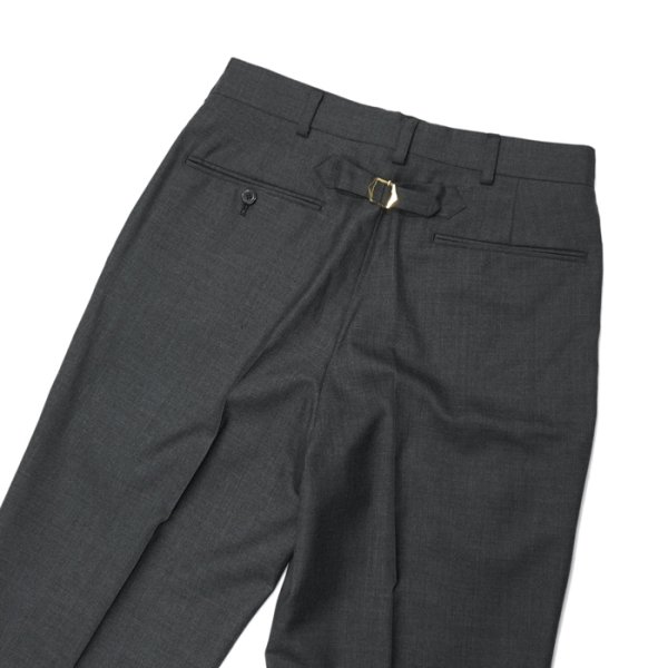画像7: J.PRESS（J.プレス）PIPED STEM TROUSERS（パイプドステムトラウザー）"PEPPIN MERINO TROPICAL" / Charcoal（チャコールグレー） (7)