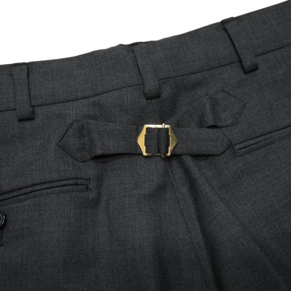 画像8: J.PRESS（J.プレス）PIPED STEM TROUSERS（パイプドステムトラウザー）"PEPPIN MERINO TROPICAL" / Charcoal（チャコールグレー） (8)