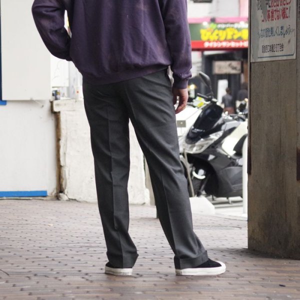画像13: J.PRESS（J.プレス）PIPED STEM TROUSERS（パイプドステムトラウザー）"PEPPIN MERINO TROPICAL" / Charcoal（チャコールグレー） (13)