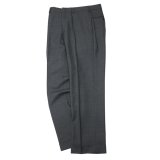 J.PRESS（J.プレス）PIPED STEM TROUSERS（パイプドステムトラウザー）"PEPPIN MERINO TROPICAL" / Charcoal（チャコールグレー）