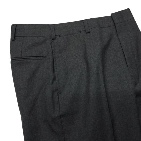 画像2: J.PRESS（J.プレス）PIPED STEM TROUSERS（パイプドステムトラウザー）"PEPPIN MERINO TROPICAL" / Charcoal（チャコールグレー） (2)