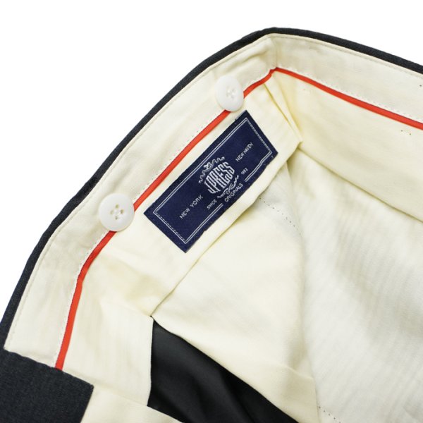 画像5: J.PRESS（J.プレス）PIPED STEM TROUSERS（パイプドステムトラウザー）"PEPPIN MERINO TROPICAL" / Charcoal（チャコールグレー） (5)