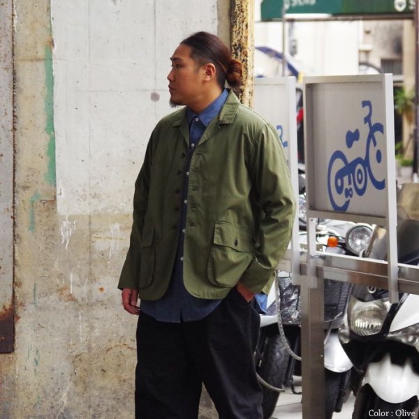 画像15: F.O.B FACTORY(エフオービーファクトリー)CN PACKABLE FIELD JACKET(コットンナイロンパッカブルフィールドジャケット)"COTTON NYLON M1951 BLOCKS" / Navy(ネイビー)・Olive(オリーブ) (15)