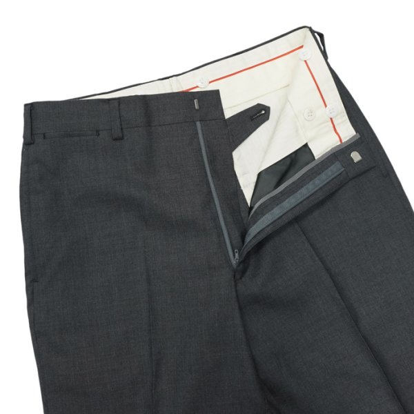 画像3: J.PRESS（J.プレス）PIPED STEM TROUSERS（パイプドステムトラウザー）"PEPPIN MERINO TROPICAL" / Charcoal（チャコールグレー） (3)