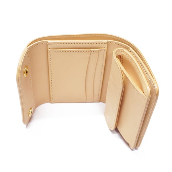 画像5: WILD SWANS(ワイルドスワンズ)ENO(イーノ)ミニ3つ折りウォレット"サドルプルアップ"/Natural(ナチュラル) (5)