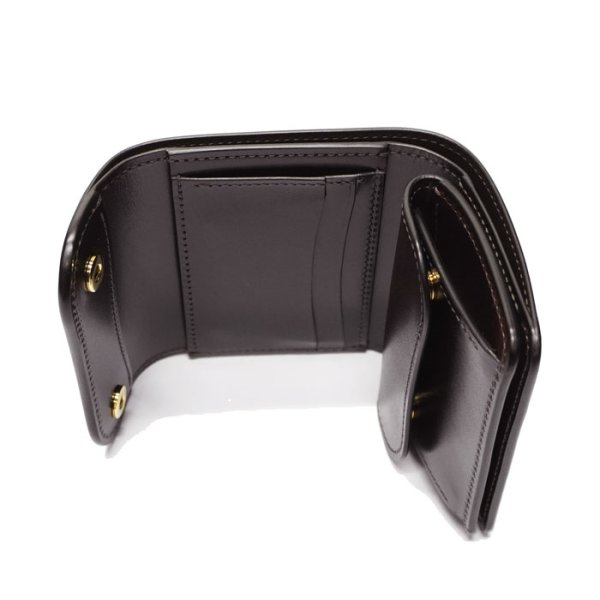 画像5: WILD SWANS(ワイルドスワンズ)ENO(イーノ)ミニ3つ折りウォレット"サドルプルアップ"/Choco(チョコ) (5)