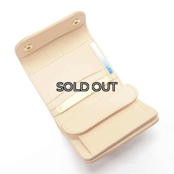 画像6: WILD SWANS（ワイルドスワンズ）ENO（イーノ）ミニ3つ折りウォレット"サドルプルアップ"/Natural（ナチュラル） (6)