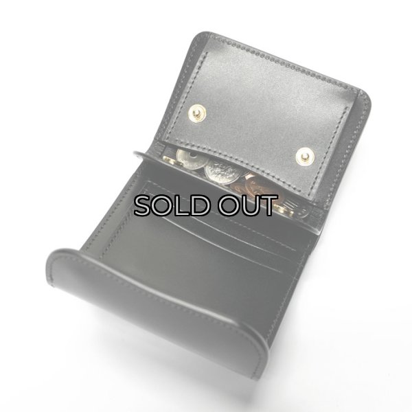 画像8: WILD SWANS(ワイルドスワンズ)ENO(イーノ)ミニ3つ折りウォレット"サドルプルアップ"/Black(ブラック) (8)