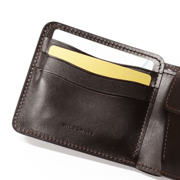 画像5: WILD SWANS(ワイルドスワンズ)GROUNDER(グラウンダー)2つ折りウォレット"サドルプルアップ"/Choco(チョコ) (5)