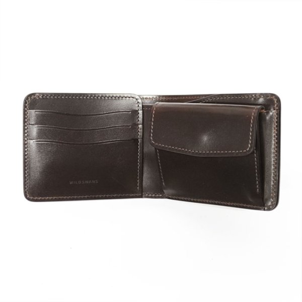 画像3: WILD SWANS(ワイルドスワンズ)GROUNDER(グラウンダー)2つ折りウォレット"サドルプルアップ"/Choco(チョコ) (3)